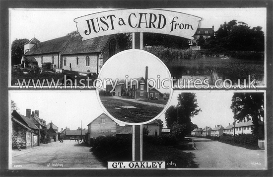 Just a Card from Gt Oakley, Essex. c.1920